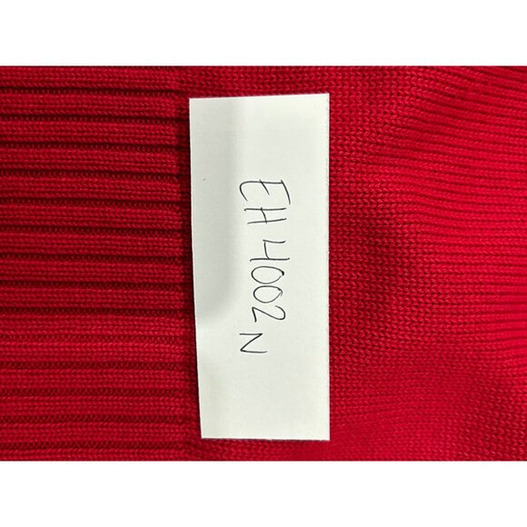 Nautica Red Crewneck Cotton Wool Sweater Sz XL - Picture 7 of 8